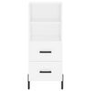 vidaXL Highboard White 34.5x34x180 cm Engineered Wood