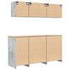 vidaXL Garage Cabinets 6 pcs Concrete Grey Engineered Wood