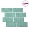 vidaXL Decorative Stickers 10 pcs Grey Green 29.4 x 21.4 cm
