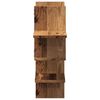 vidaXL Wall Shelf Old Wood 124.5x18x60.5 cm Engineered Wood