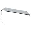 vidaXL Automatic Retractable Awning Anthracite and White 400x350 cm