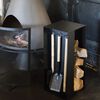 Esschert Design Wood Storage Fire Place Tools Black Steel FF407