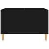 vidaXL Record Cabinet Black 74.5x38x48 cm Engineered Wood