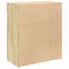 vidaXL Sideboard Sonoma Oak 80x42.5x93 cm Engineered Wood