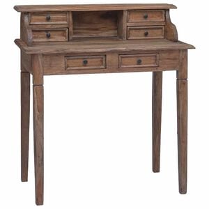 vidaXL Writing Desk with Drawers 90x50x101 cm Solid Mahogany Wood