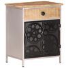 vidaXL Bedside Cabinet 40x30x50 cm Rough Mango Wood