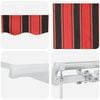 vidaXL Retractable Awning Manual Orange 400 x 200 cm Fabric