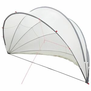 vidaXL Pool Dome 500 x 500 x 236 cm 185T polyester with PU coating