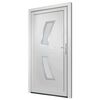 vidaXL Front Door White 98x200 cm PVC