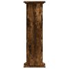 vidaXL Plant Stand Smoked Oak 33x33x100 cm Engineered Wood