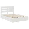 vidaXL Storage Bed with Headboard White 150 x 200 cm Engineered Wood