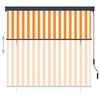 vidaXL Outdoor Roller Blind 160x250 cm White and Orange