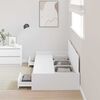 vidaXL Bed Frame with Headboard White 70 x 190 cm Engineered Wood