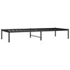 vidaXL Metal Bed Frame without Mattress Black 75x190cm