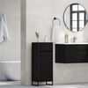 vidaXL Bathroom Cabinet Black Oak 40 x 30 x 100 cm Engineered Wood