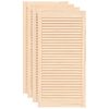 vidaXL Cabinet Doors Louvred Design 4 pcs 99.3x49.4 cm Solid Wood Pine