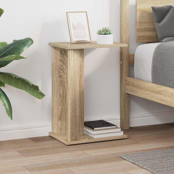 vidaXL End Table Sonoma Oak 35 x 25 x 50 cm Engineered Wood
