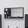vidaXL Bathroom Mirror Grey 90x10.5x45 cm Engineered Wood