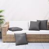 vidaXL Sofa Cushions 4 pcs Anthracite 60x60 cm Fabric