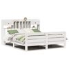 vidaXL Bookcase Bed without Mattress White 180x200 cm Solid Wood Pine