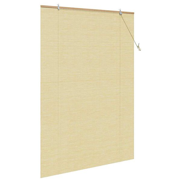 vidaXL Roller Blind with Curtains Manual Nature 150 x 220 cm Bamboo