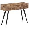 vidaXL Console Table 110x34x80 cm Solid Reclaimed Teak