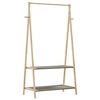 vidaXL Clothes Rack with Shelves 96x45.5x150.5 cm Bamboo