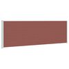 vidaXL Patio Retractable Side Awning 200x600 cm Brown