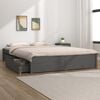 vidaXL Bed Frame without Mattress with Drawers Grey 160x200 cm (814961+815001)