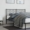 vidaXL Metal Headboard Black 140 cm