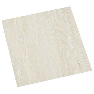 vidaXL Self-adhesive Flooring Planks Cream 30.5 x 30.5 cm 20 pcs PVC