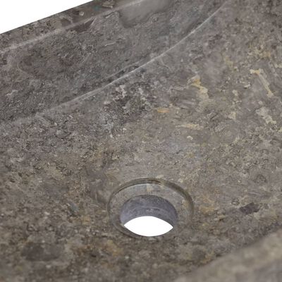 vidaXL Sink Grey 45x30x12 cm Marble