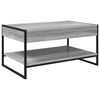 vidaXL Coffee Table Grey Sonoma 80 x 50 x 40 cm Engineered Wood