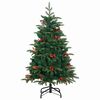vidaXL Artificial Christmas Tree with 150 LEDs with Stand Green 120 cm