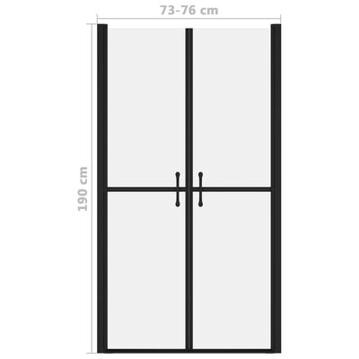 vidaXL Shower Door Frosted ESG (73-76)x190 cm