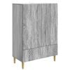 vidaXL Sideboard Grey Sonoma 66 x 34.5 x 95 cm Engineered Wood