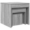 vidaXL Nesting Tables 3 pcs Grey Sonoma Engineered Wood