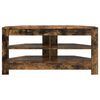 vidaXL Corner TV Cabinet Smoked Oak 102 x 40.5 x 45 cm Engineered Wood