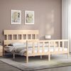 vidaXL Bed Frame without Mattress King Size Solid Wood Pine