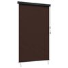 vidaXL Roller Blind Brown 100 x 250 cm Fabric and Aluminum
