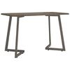 vidaXL Dining Table Grey 120x60x74 cm MDF and Iron