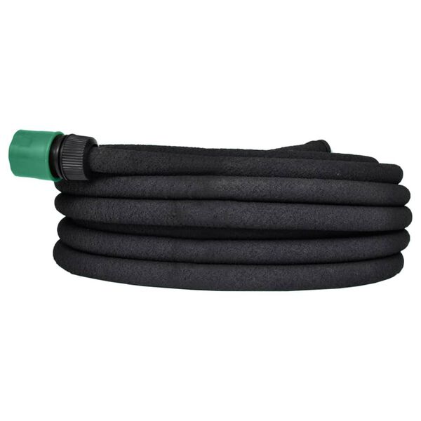 vidaXL Garden Soaker Hose Black 0.6" 10 m Rubber
