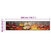 vidaXL Kitchen Rug Washable Autumn 60x300 cm Velvet