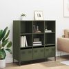 vidaXL Highboard&nbsp;Olive Green 101.5x39x103.5 cm Steel