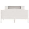 vidaXL Bookcase Bed without Mattress White 140x200cm Solid Wood Pine