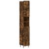vidaXL Bathroom Cabinet with Open Shelf ZWOLLE Smoked Oak