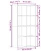 vidaXL Book Cabinet Old Wood 66x30x130 cm Engineered Wood