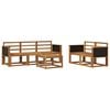 vidaXL Outdoor Sofa Set 6 pcs Natural Solid Acacia Wood