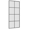 vidaXL Sliding Door with Hardware Set Black 90x205 cm ESG Glass