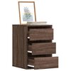 vidaXL Corner Chest of Drawers Brown Oak 40x41x58 cm Engineered Wood